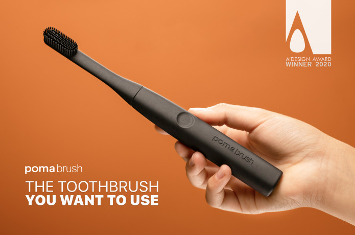 PomaBrush-Minimalist Silicone Electric Toothbrush