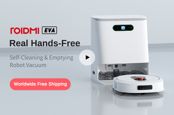 ROIDMI EVA: Self-Cleaning & Emptying Robot Vacuum