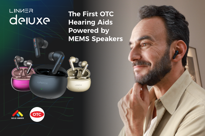 LINNER Deluxe: OTC Hearing Aids with MEMS Speaker