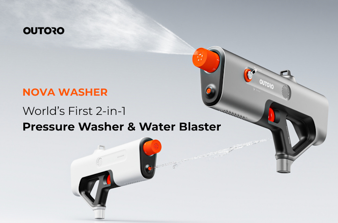 OUTORO 2-in-1 Pressure Washer & Water Blaster