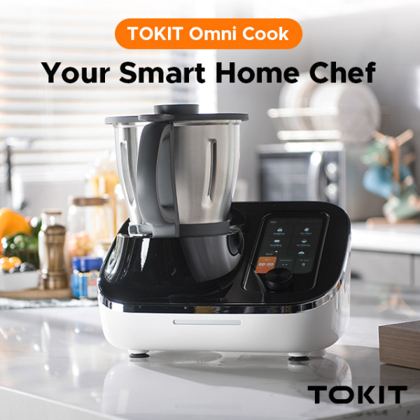 Tokit Omni Smart Cooking Robot Automatic Cook Robot Home Multifunctional  Dishes Smart Food Processor Cooking Machine Self-Clean