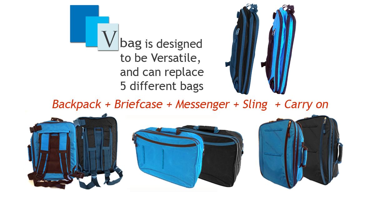 vbag 5-in-1 convertible backpack system vbag 5-in-1 convertible backpack system