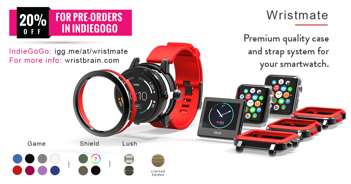 Wristmate The first true mate for your smartwatch Indiegogo