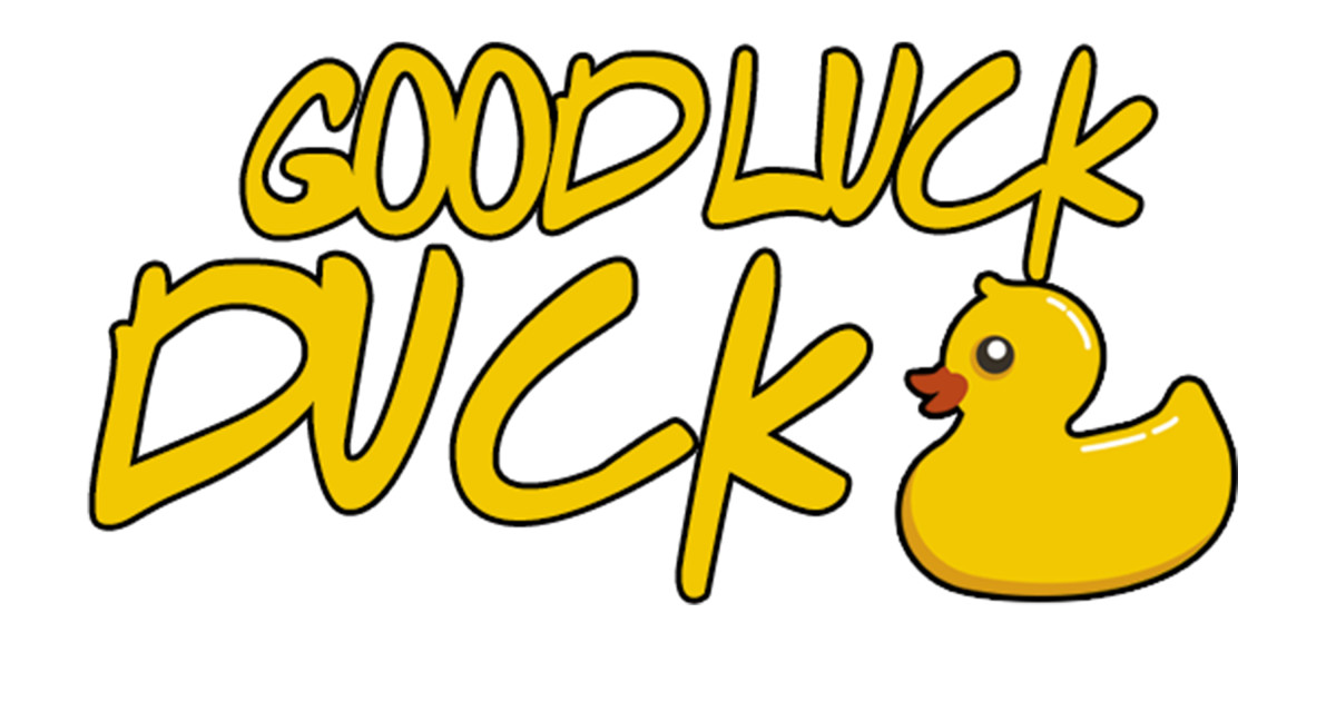 Good duck. Летерринг good luck Duck. Красивые логотипы Ducks. Crazy Duck логотип.