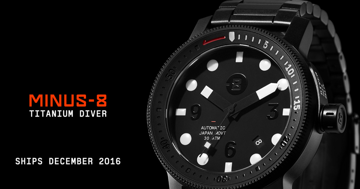 Minus 8 cheap diver watch