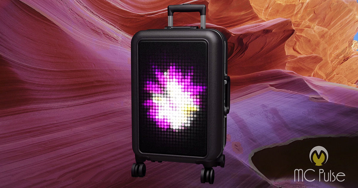 led suitcase