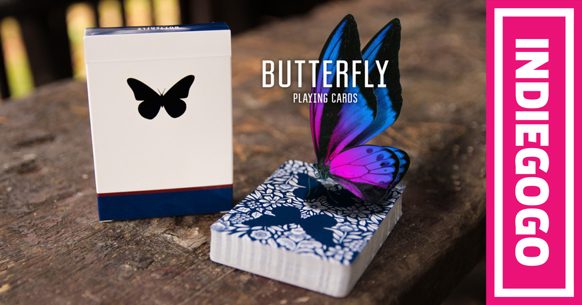 Modern Wide Linen Butterflies P8 Animals And Butterfly Swap Playing Card 