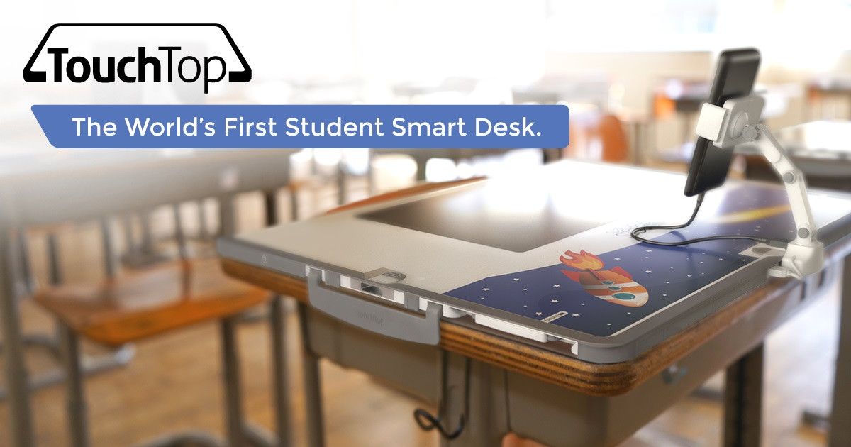 Touchtop Modular Smart Desk Overlay For Schools Indiegogo