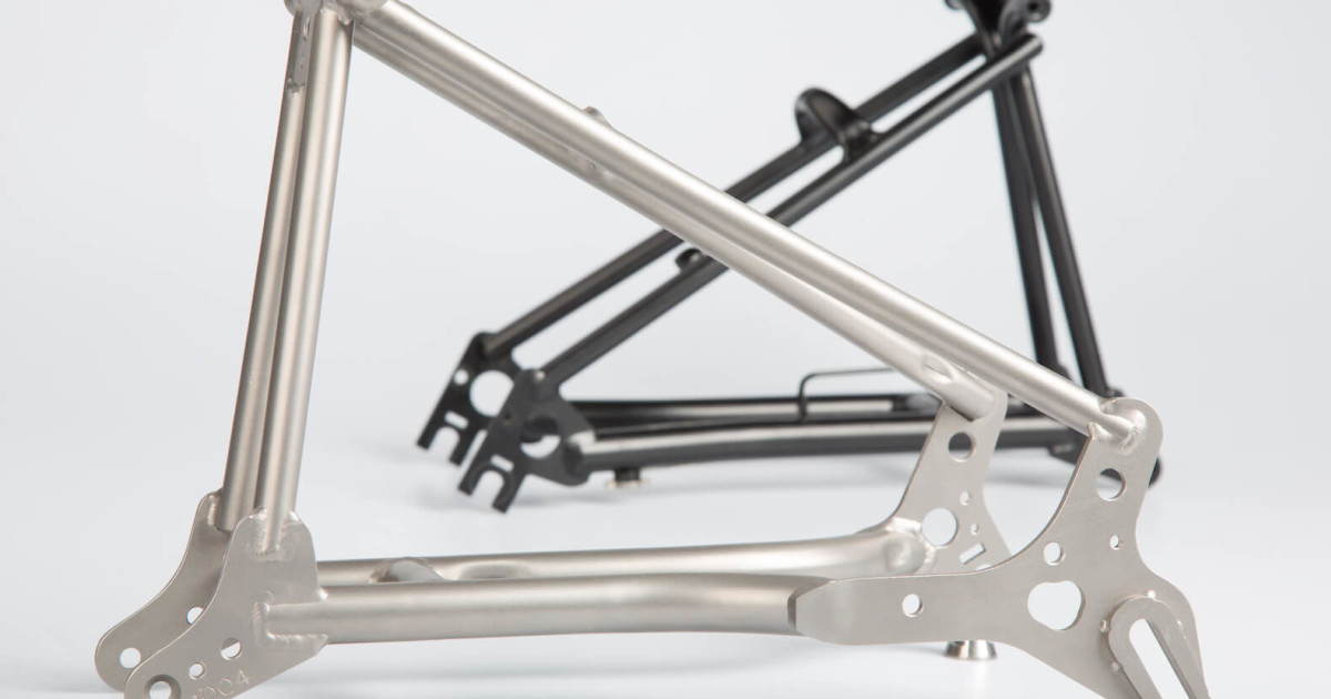 brompton titanium fork and rear triangle