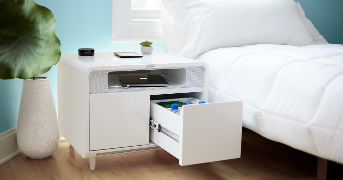 the sobro smart side table