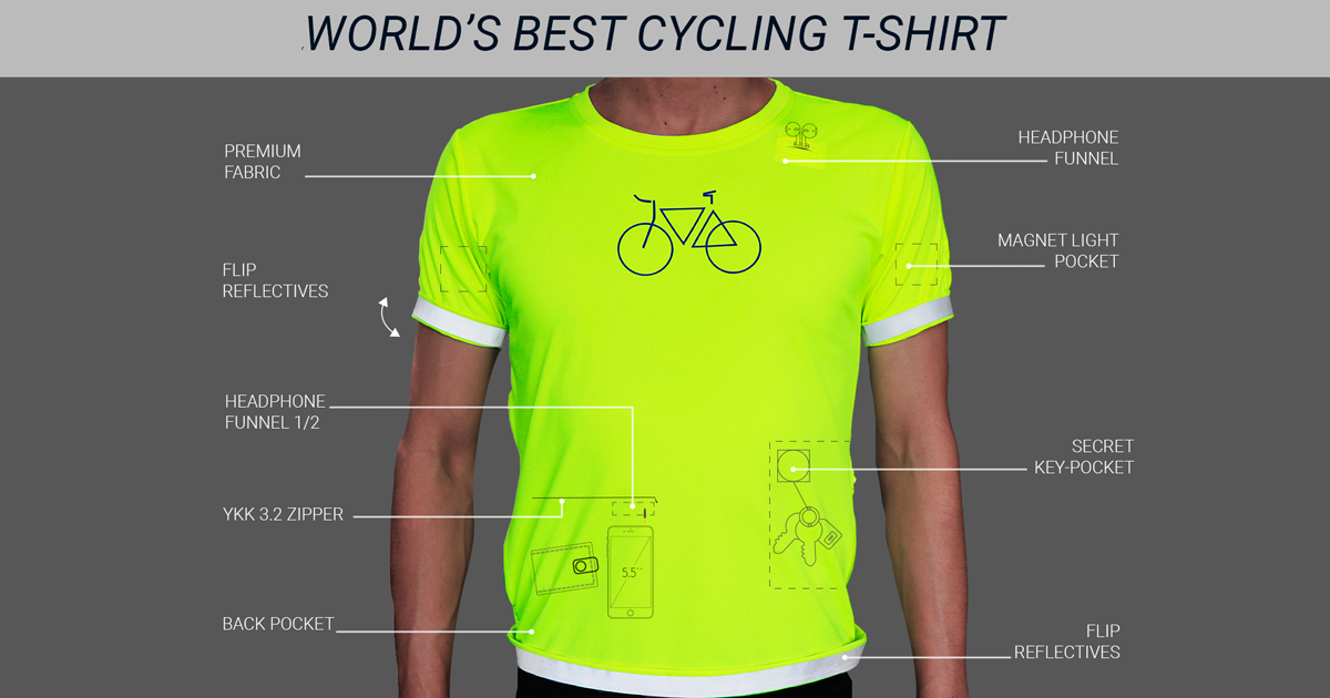 cycling t shirts with back pockets