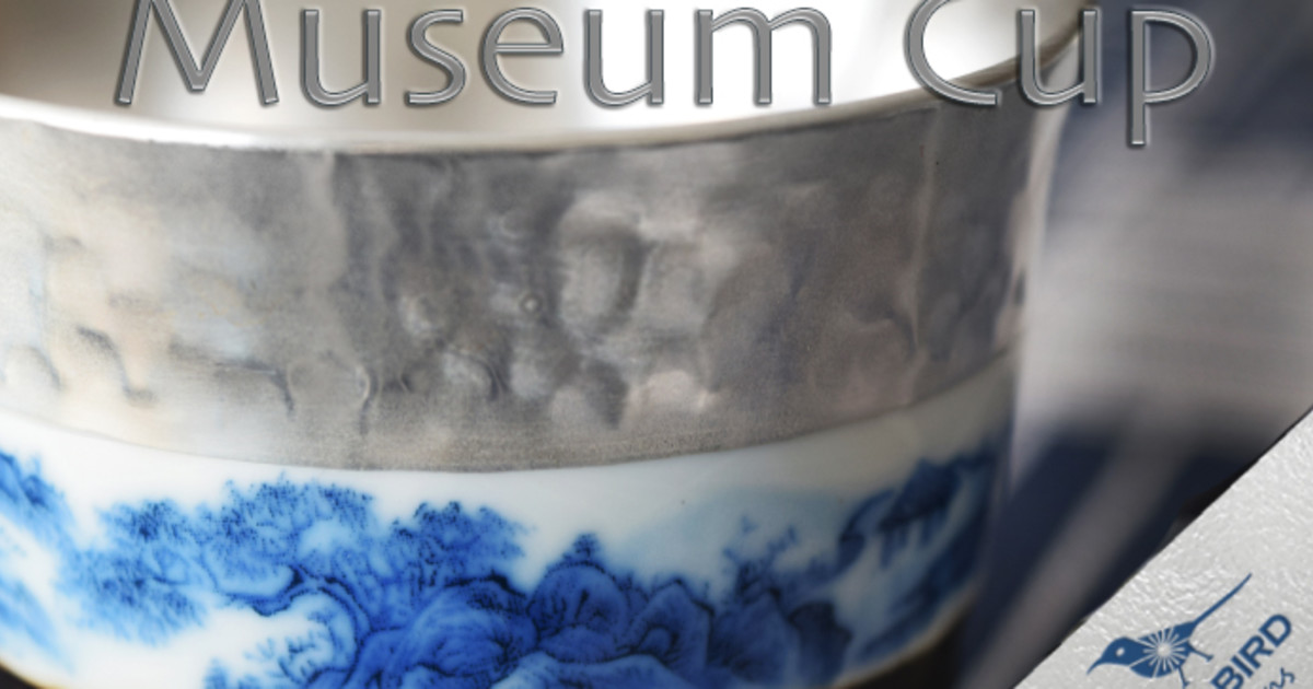 Museum Cup Artisan porcelain /& .999 silver teacup