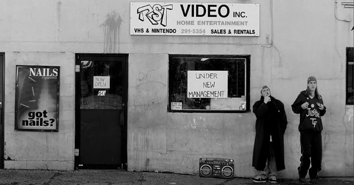 Image result for jay and silent bob standing in front of store