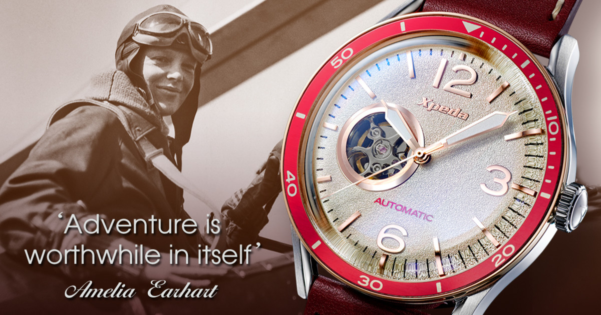 Aviation Legend Inspired Watch-Amelia Pilot Watch | Indiegogo