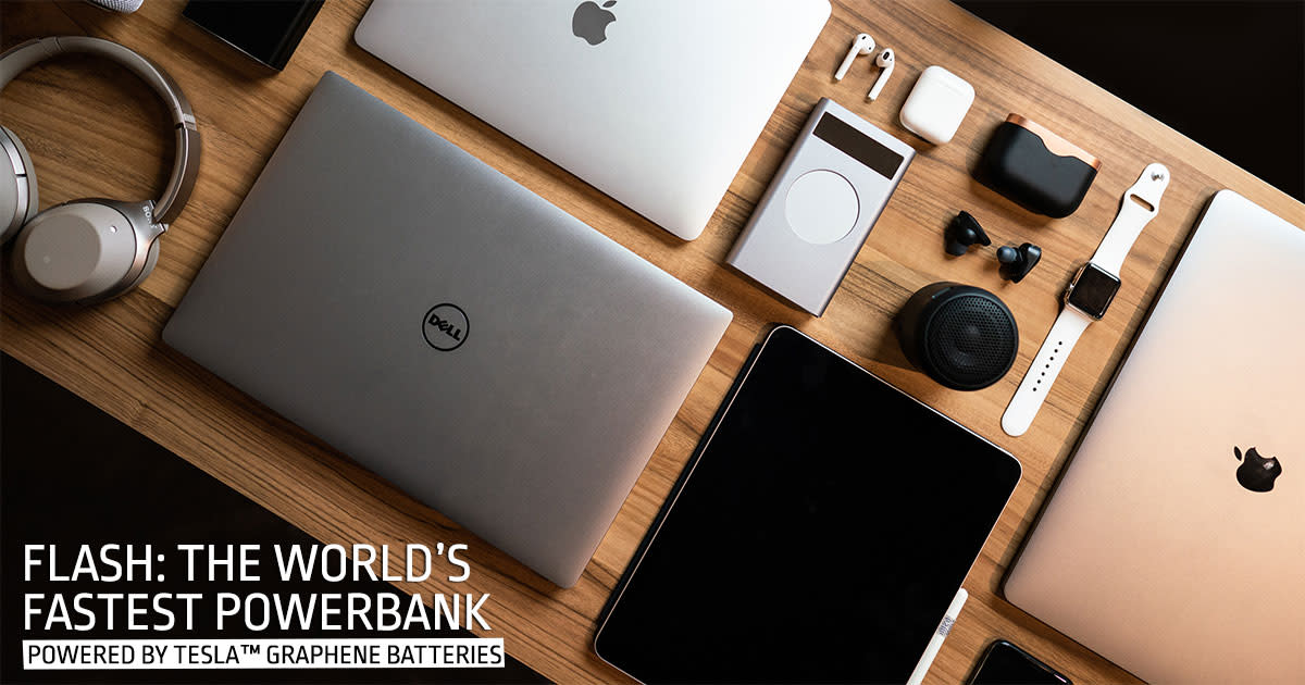 Flash: World's Most Powerful 150W USB-C Powerbank