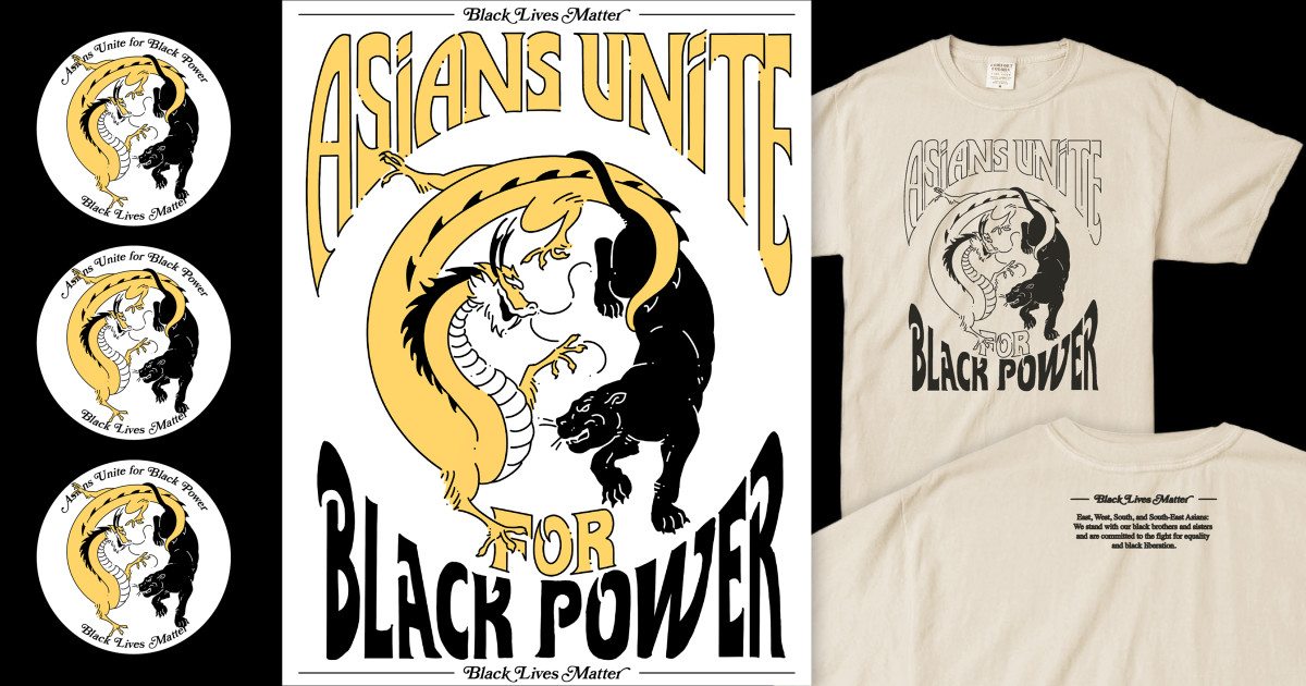 Black Power Supports Yellow Peril Original design by Zamiro Sweatshirt 