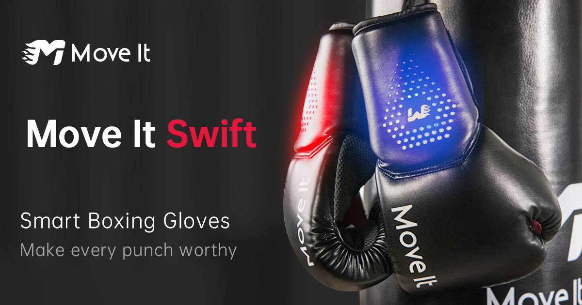 Details about    Bluetooth smart Boxing Gloves by Swift 8 Oz gloves 