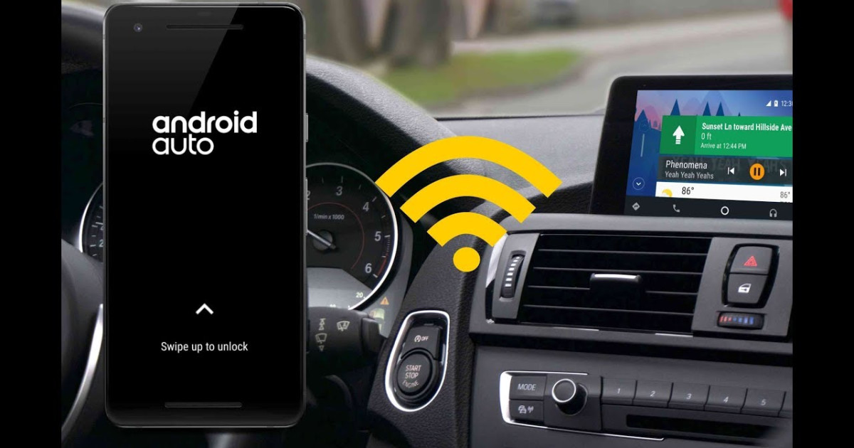 AAWireless 2024 - Wireless Android Auto Dongle - Connects automatically to  Android Auto - Easy Plug and Play Setup - Free Companion App - Made in