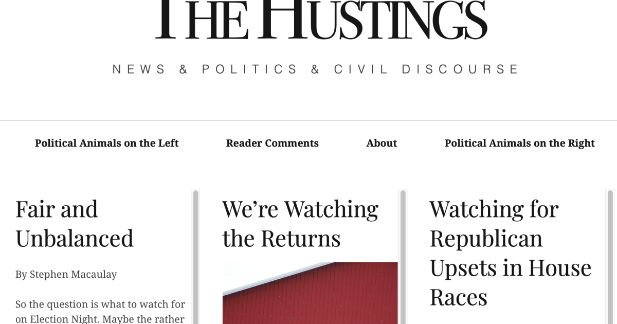 The Hustings Indiegogo