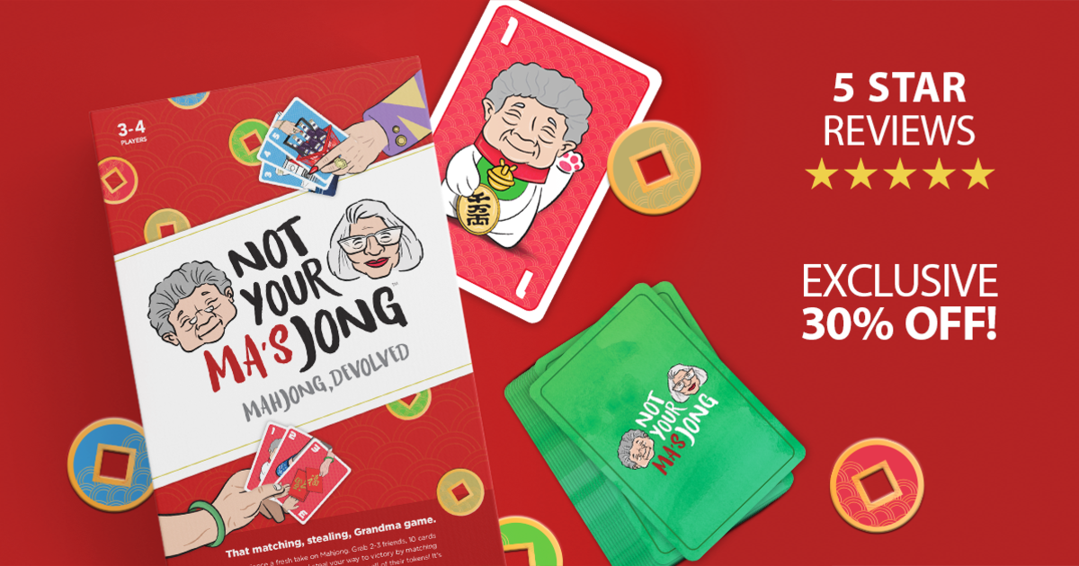 Not Your Ma's Jong, A Fast-Paced Card Game Inspired by Mahjong and