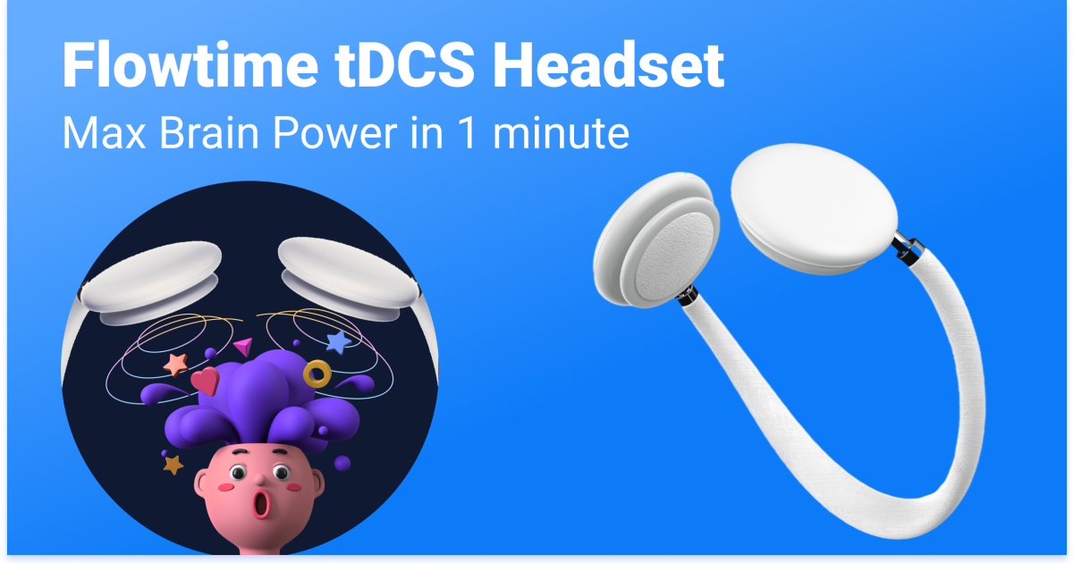 bro hjælpe Ydeevne Flowtime tDCS Headset: Max Your Brain Power | Indiegogo