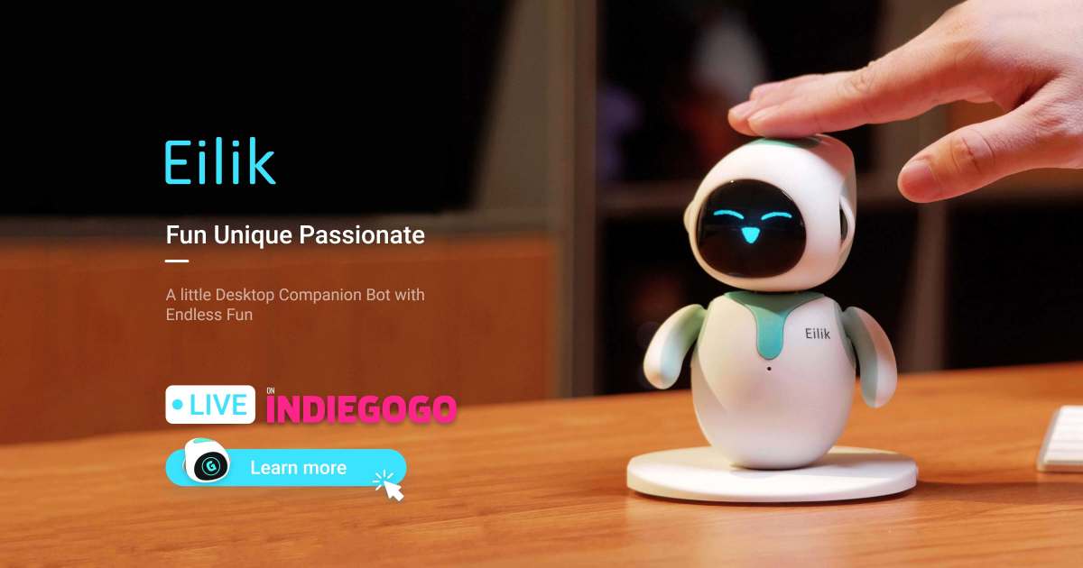 Eilik Robot Toy Smart Companion Pet Robot Desktop Toy Desktop Companion  Robot Blue and Pink