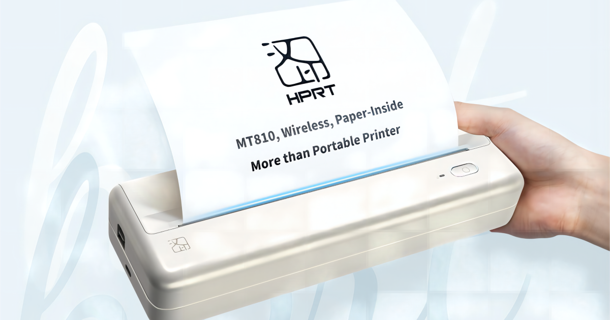 HPRT MT810 A4 Imprimante thermique portable sans fil Mini BT