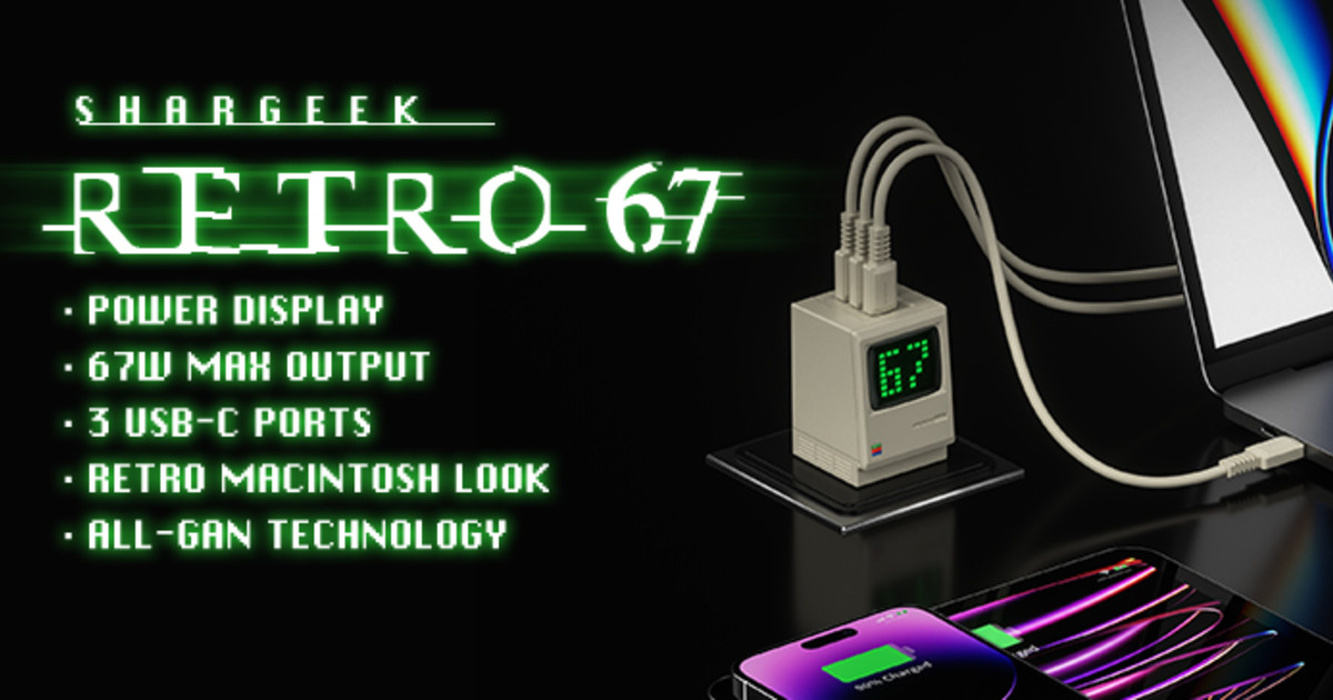 SHARGEEK: The First 67W Charger With Power Display