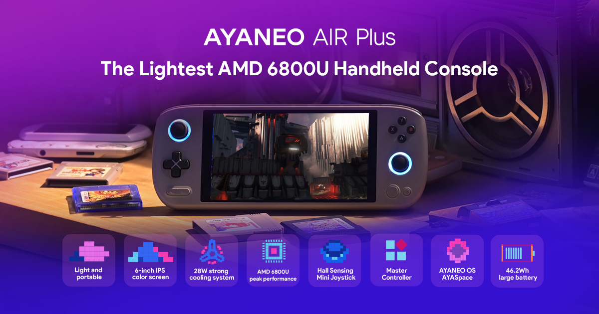 AYANEO AIR Plus: The lightest AMD 6800U handheld | Indiegogo