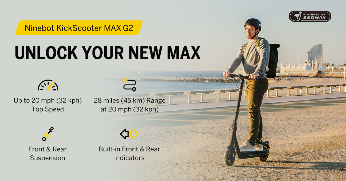 Ninebot MAX G2 Review: Incredible 22mph E-Scooter with 43 Mile