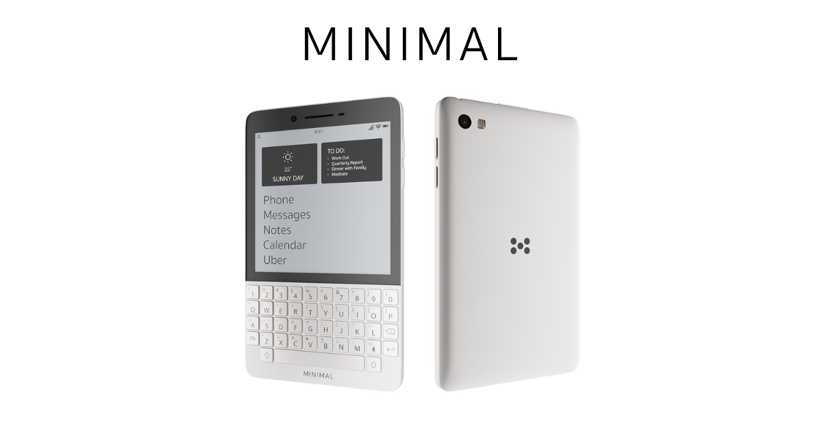 The Minimal Phone: First E-Ink QWERTY Phone | Indiegogo