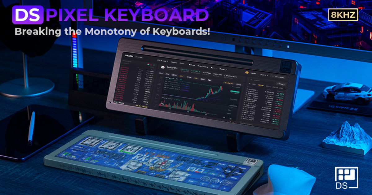 キーボード DS Pixel Keyboard Pro CPU/GPU内蔵タッチスクリーンキーボード「DS Pixel Keyboard」