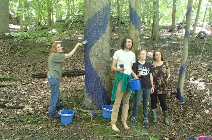 Earth Guardians during the June 21st 2015 Blued Trees Launch.