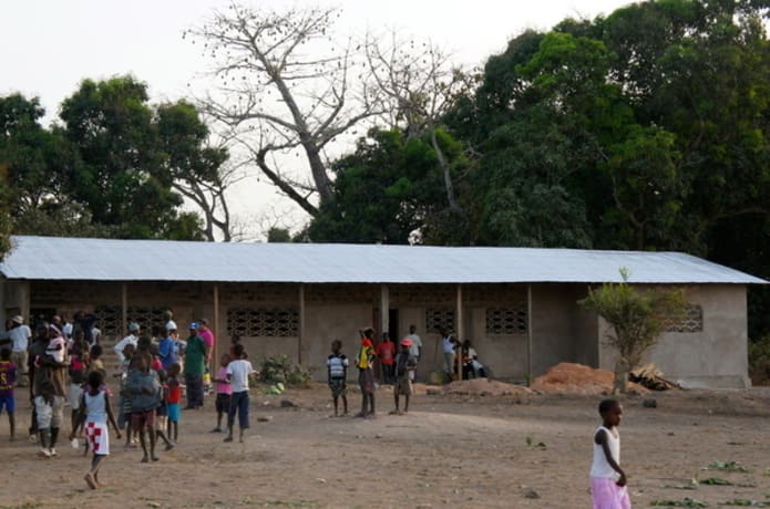 School built by money from It Takes A Village efforts.