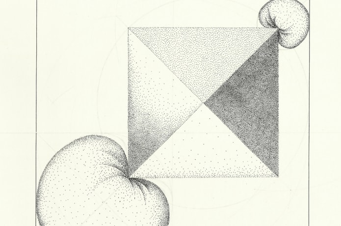 Ink study looking at tension and potential energy. Ink drawing on A4 220gm acid free heavyweight paper.