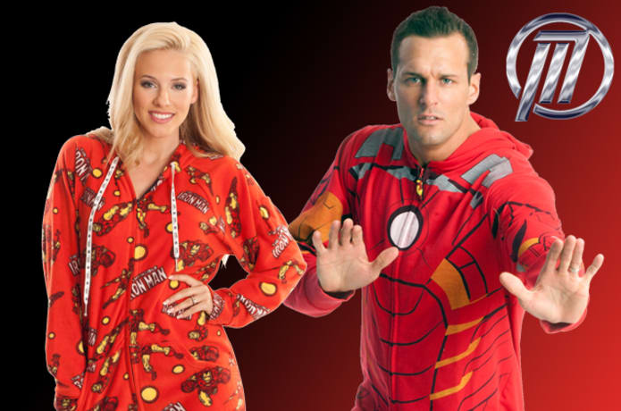 Onesie Pyjama Iron Man Adulte Marvel Adult Onesie Footed Pajamas