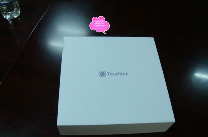 PVT production: Touchpico in carrying case enclosed in outer white