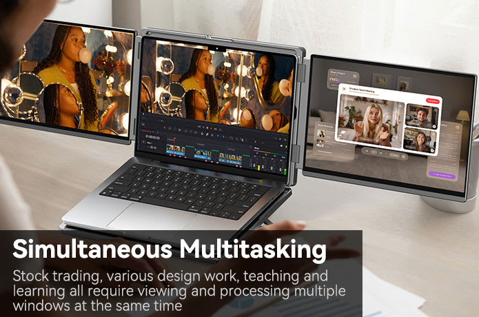 DuoTrek LR13U Dual 13.4-inch 4K Screens for Laptop | Indiegogo