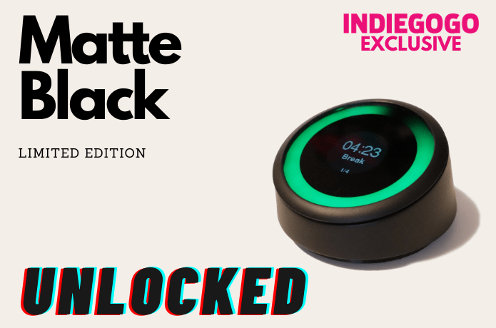 TimeChi-e Matte Black is unlocked as an option for ALL backers!