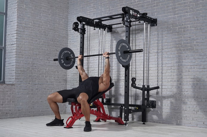Squat Rack Major Fitness F35 Pro All-In-One Home Gym Wall-Mount