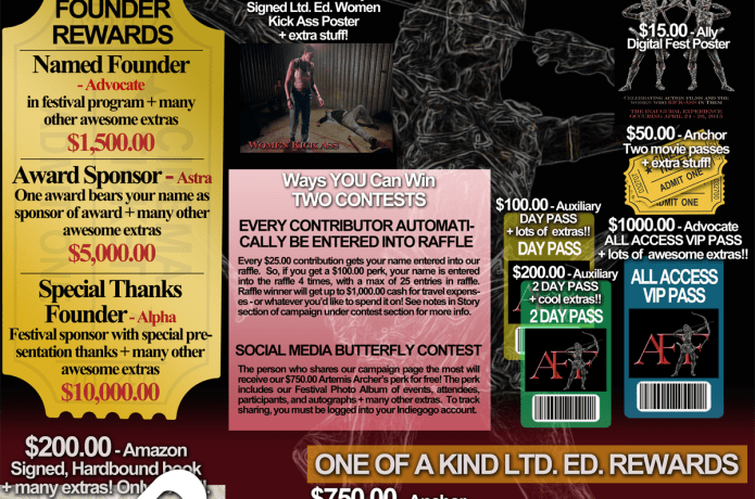 Artemis Women In Action Film Festival Indiegogo - 