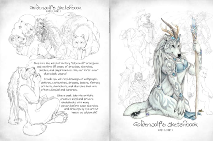 Goldenwolf S Sketchbook Volume I Indiegogo