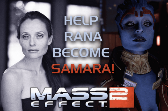 Samara From Mass Effect 2 Cosplay With The Real Model