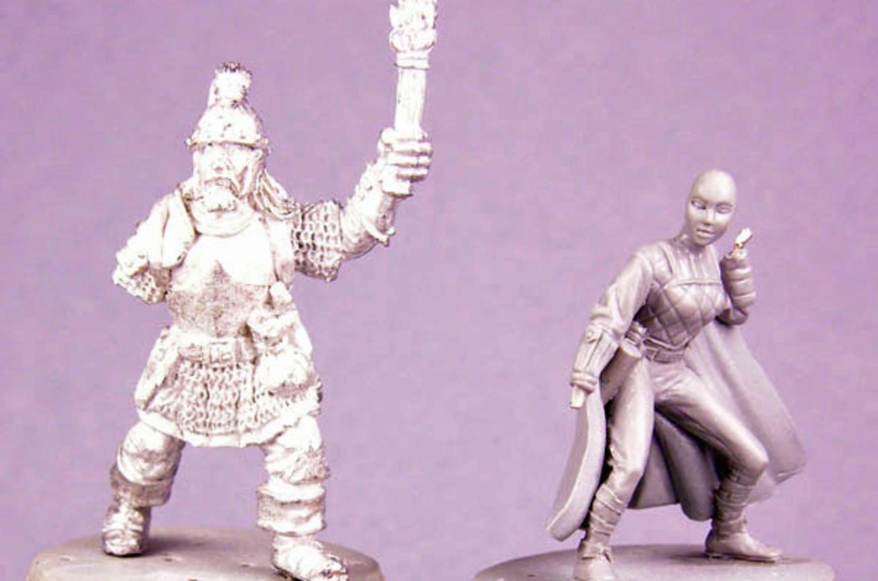 Female Monk With Bardiche And Lantern New Otherworld Miniatures D D Mini