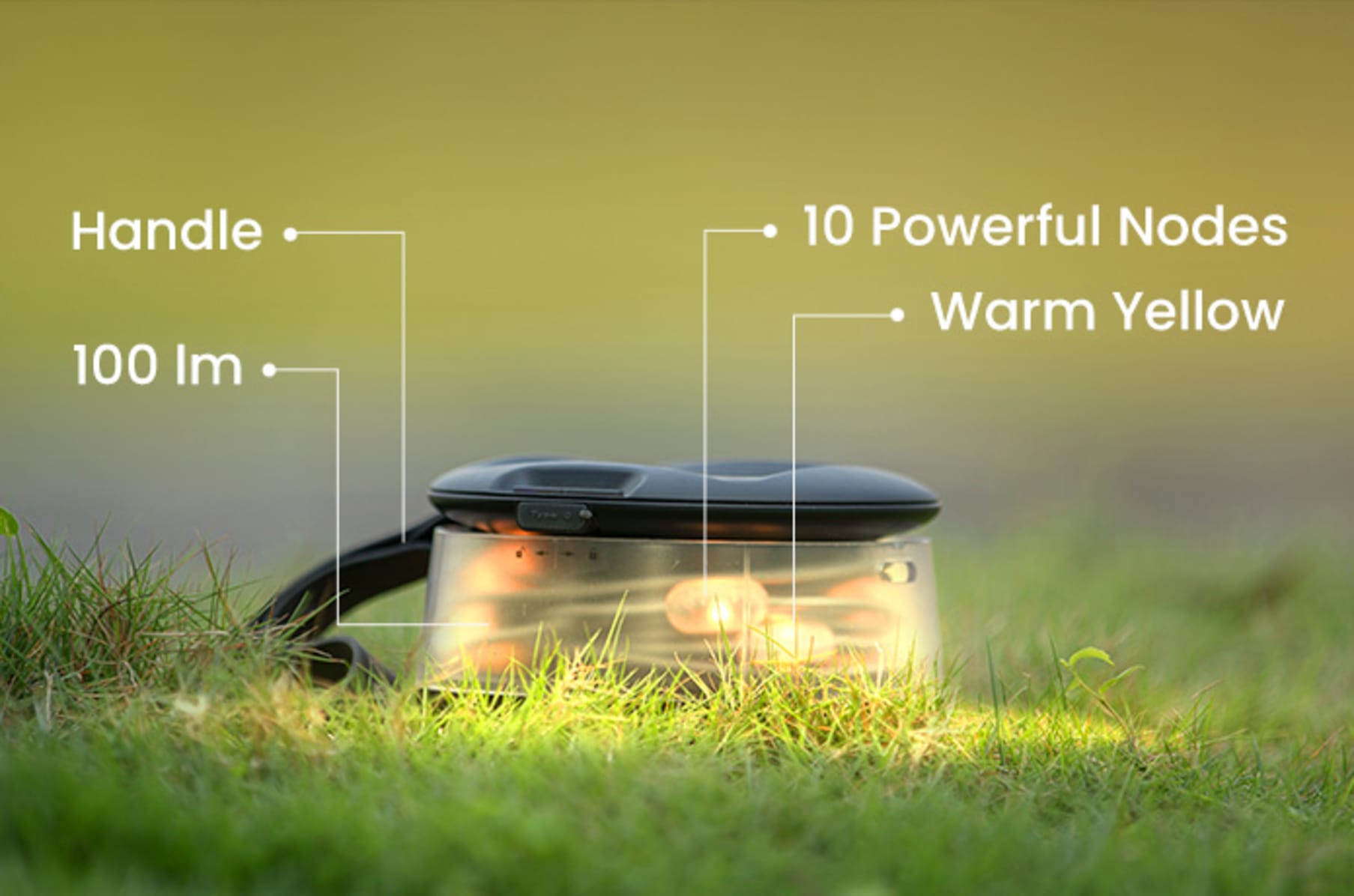 Solar RGB IC Camping Light String Portable Storage Box Lamp APP