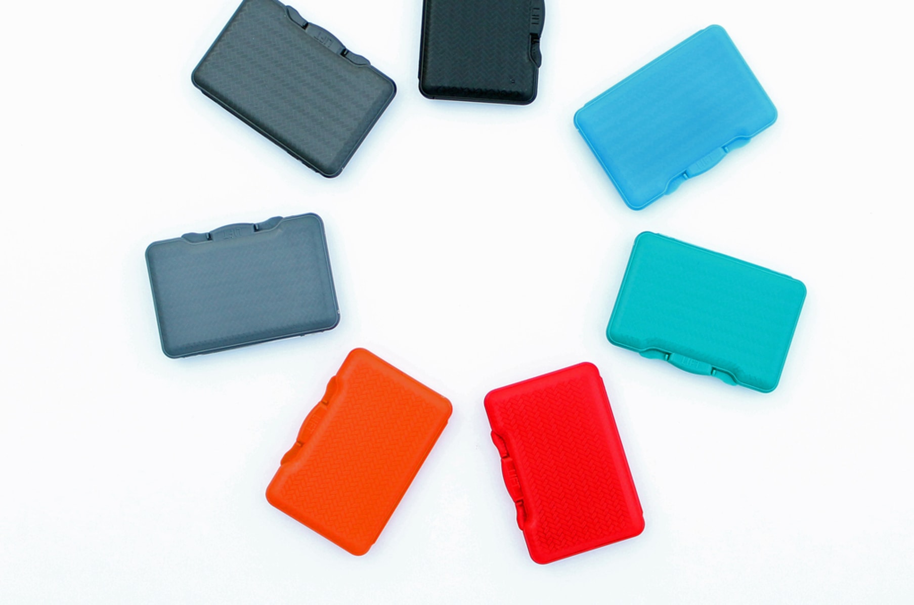 These sleek, low-profile pill boxes organize your medication in style