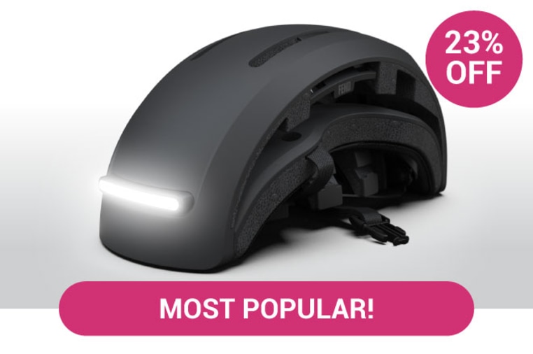 FEND SUPER Foldable Bike Helmet with Lights Indiegogo