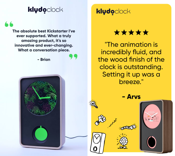 Klydoclock（クライドオクロック）デジタルアート・アナログ時計 Klydoclock（クライドオクロック）デジタルアート・アナログ時計