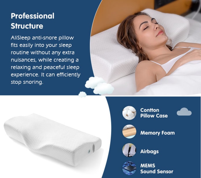 A pillow that can stop snoring and massage Indiegogo
