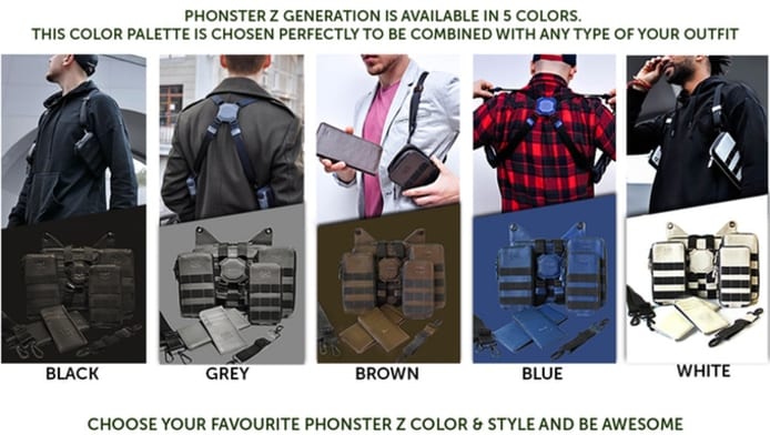 Phonster Z - Leather Phone Holster for EDC items | Indiegogo